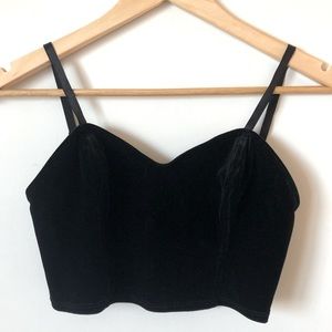 American Apparel | velvet crop top